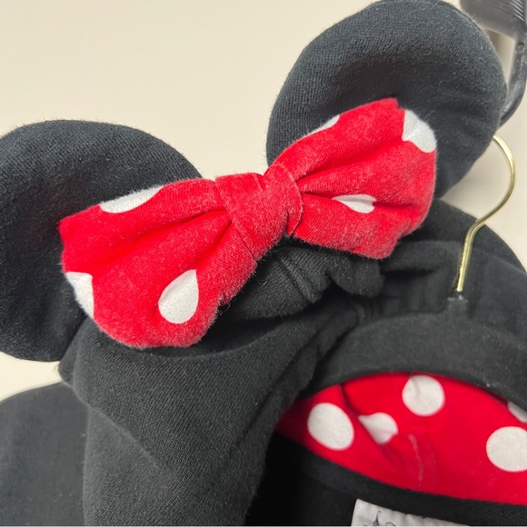 Disney Parks Minnie Mouse Black Hoodie with Red Accents and Minnie ears XL - Picture 5 of 8
